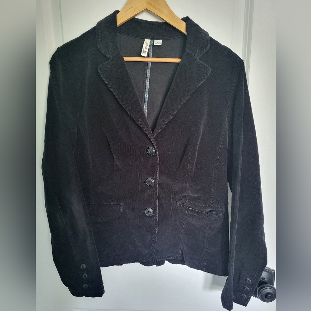Black Cordoroy Blazer, size L